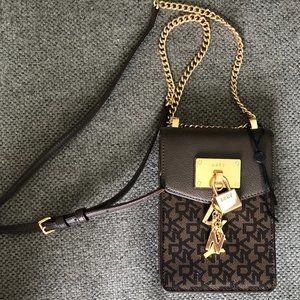 DKNY cross body chain purse